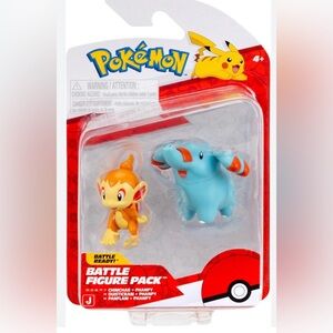 Pokemon Battle Figure Pack - Orange and Blue
